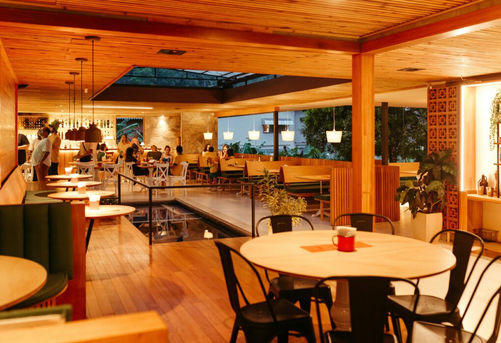 Interior of a modern Asian restaurant franchise showcasing authentic dining experience and business potential