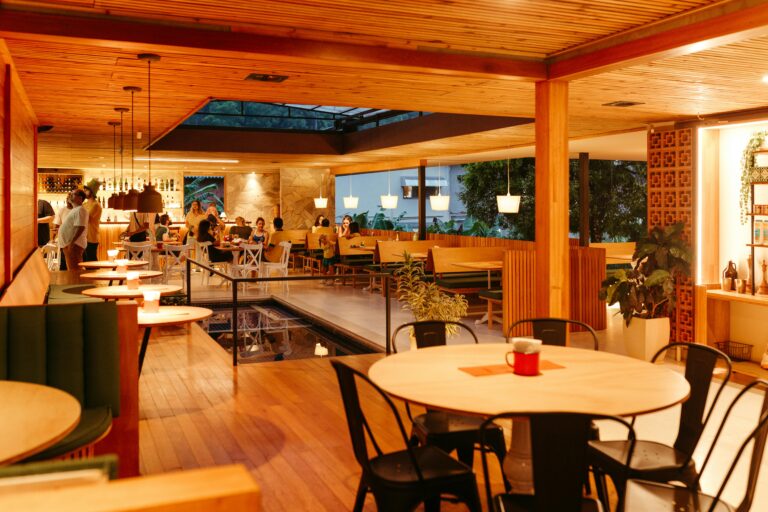Interior of a modern Asian restaurant franchise showcasing authentic dining experience and business potential