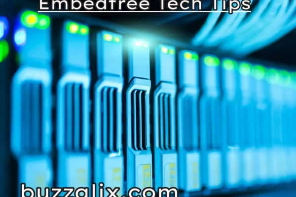 Person exploring Embedtree Tech Tips on a laptop, learning smart digital hacks for productivity and technology improvement