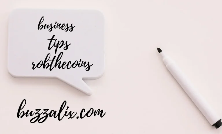 Entrepreneur analyzing growth charts and applying Business Tips Robthecoins strategies for smart success and better business performance